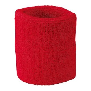 Handgelenkwärmer/Schweißbänder klein, Polster aus Frottee Farbe: rot